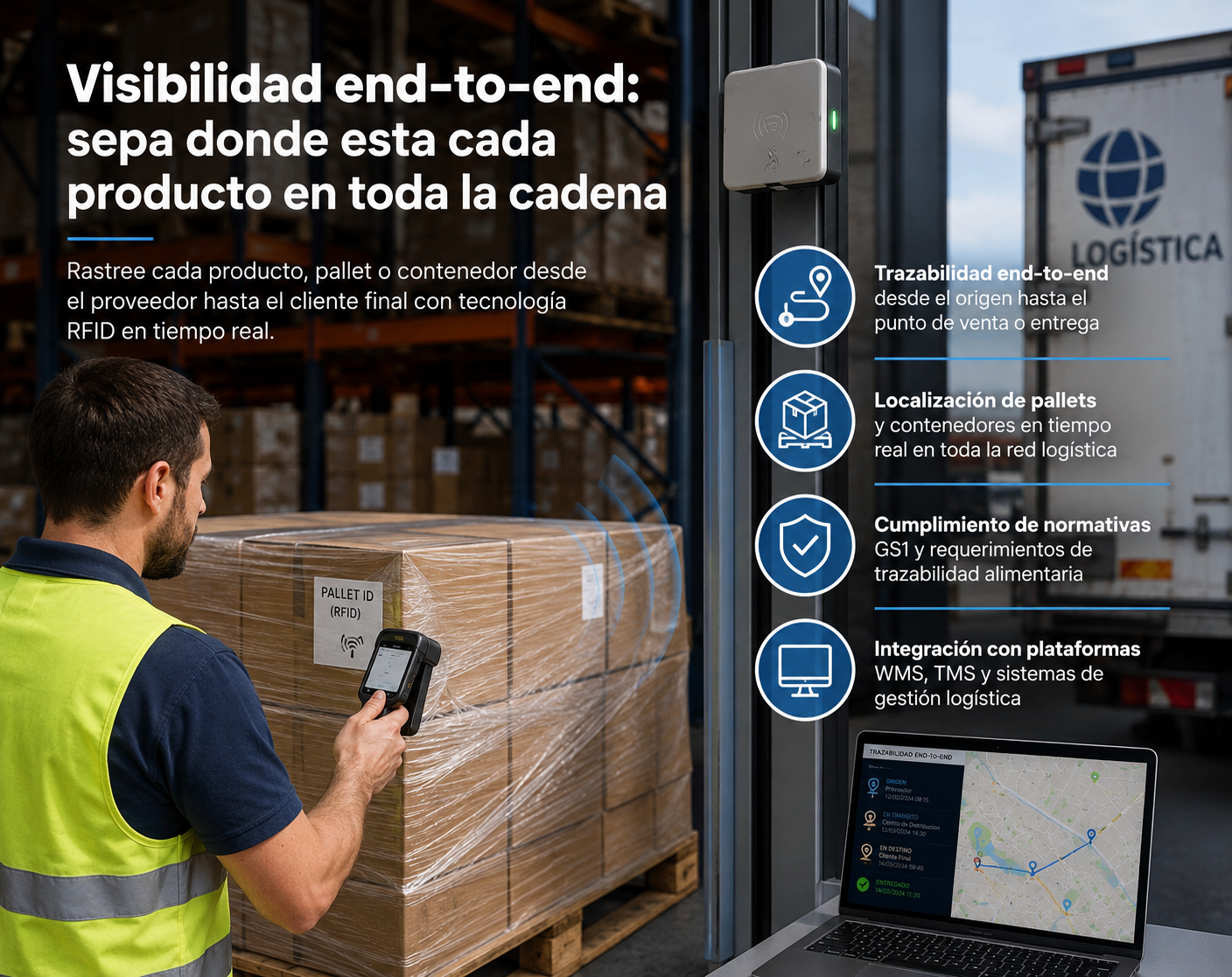 Trazabilidad RFID end-to-end para cadena de suministro y localización de pallets — LCSA RFID Ecuador