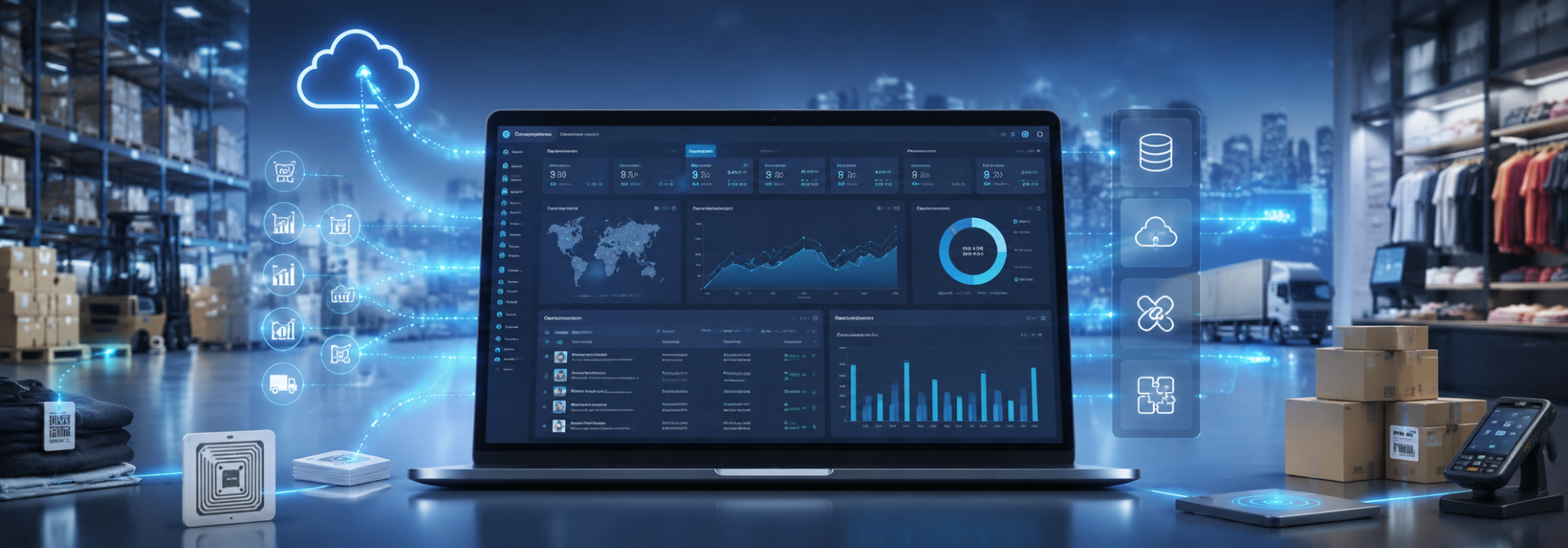 Plataforma software RFID on-premise con dashboard en tiempo real e integración ERP — LCSA RFID Ecuador